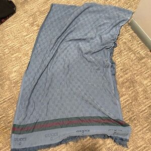 Blue and Green Scarf